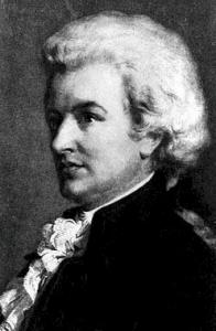 Famous portrait of W. A. Mozart, Wolfgang Amadeus Mozart, http://commons.wikimedia.org
